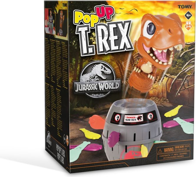 TOMY - Jurský svět - Společenská hra Vyskakovací T-Rex - obrázek 2