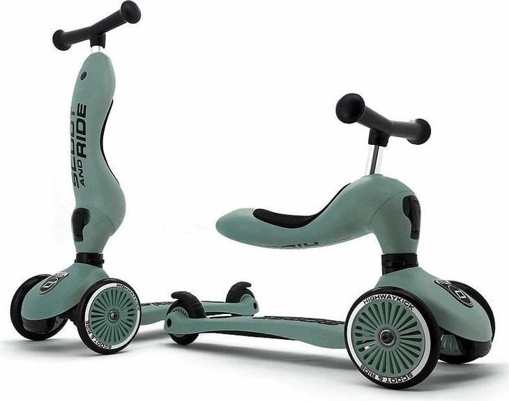 Scoot & Ride Skládací koloběžka 2v1 Highwaykick 1 Forest 2021 - obrázek 1