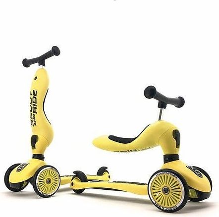 Scoot & Ride Skládací koloběžka 2v1 Highwaykick 1 Lemon 2021 - obrázek 1
