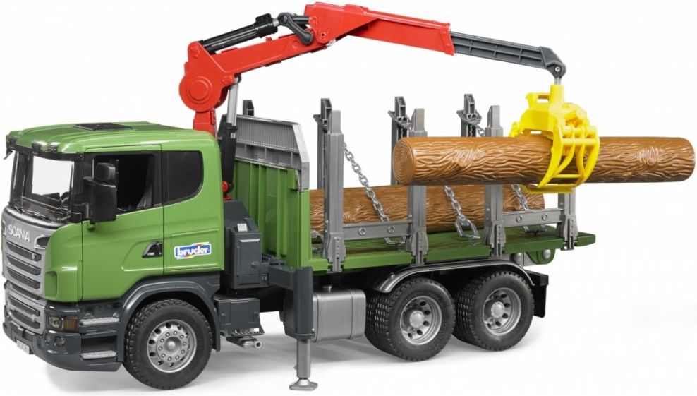 BRUDER 3524 Zelené AUTO SCANIA R přeprava dřeva - obrázek 1