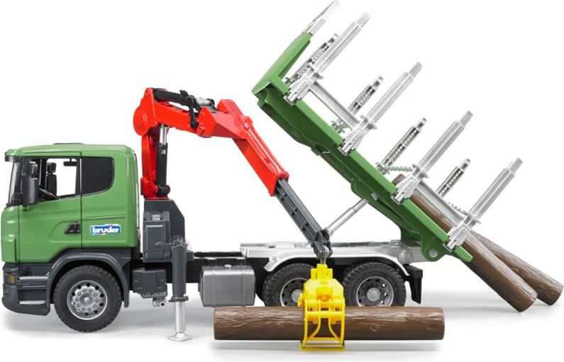 BRUDER 3524 Zelené AUTO SCANIA R přeprava dřeva - obrázek 2