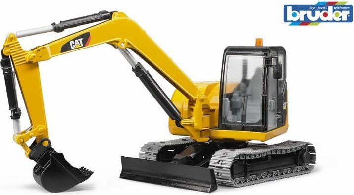 BRUDER 2456 ŽLUTÝ MINI BAGR CAT - obrázek 2