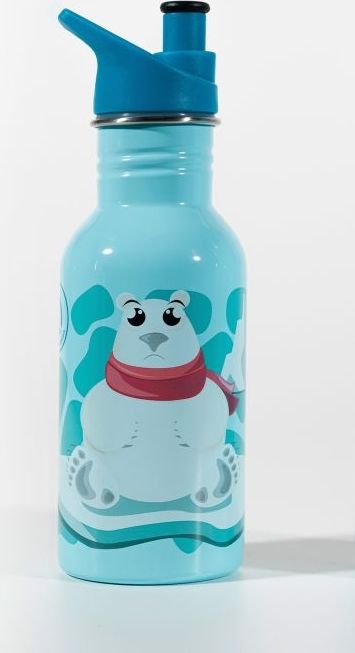Water Revolution Dětská nerezová láhev na pití Lední medvěd Potravinářská nerezová ocel 18/8, 500 ml - obrázek 1