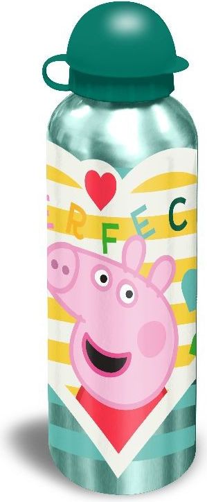 EUROSWAN ALU láhev Peppa Pig zelená Hliník, Plast, 500 ml - obrázek 1