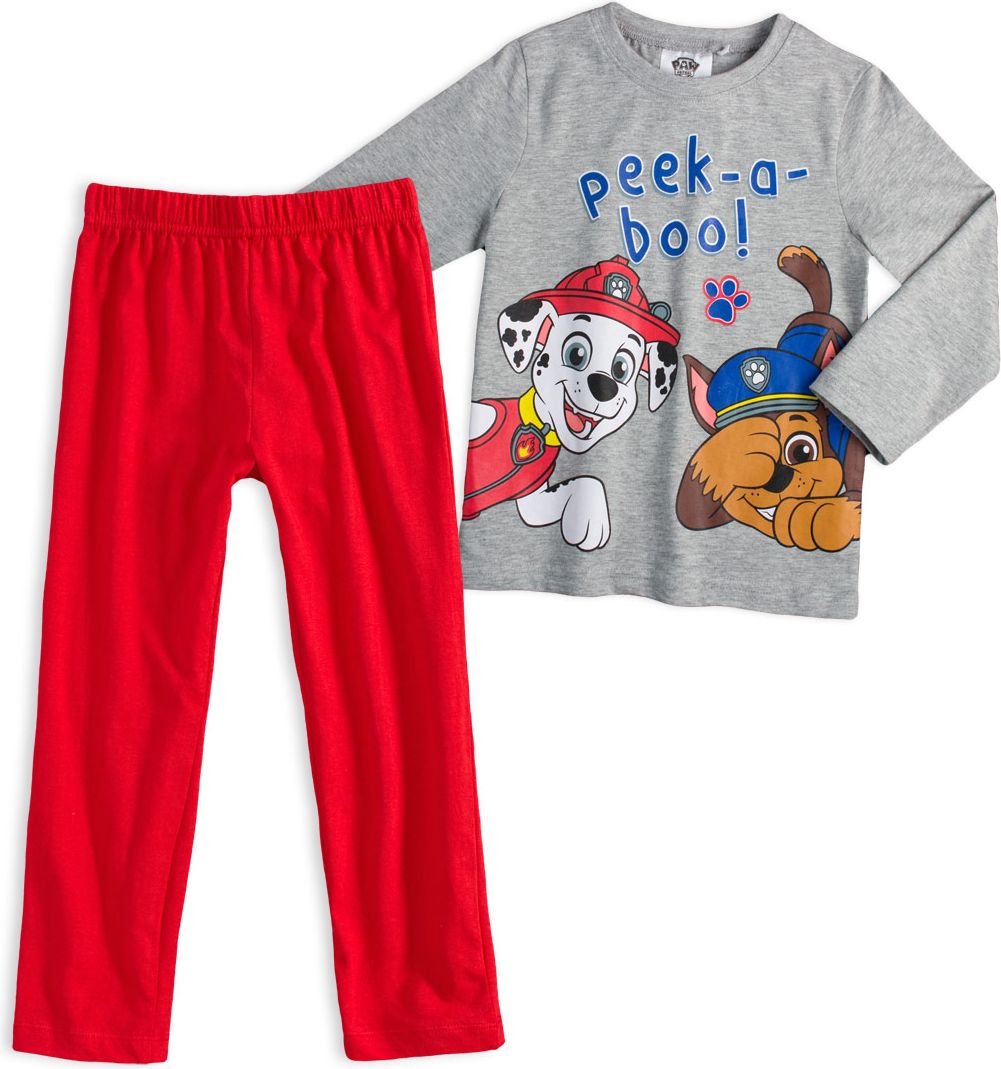 Dětské pyžamo PAW PATROL PEEK A BOO šedé Velikost: 98 - obrázek 1