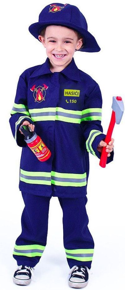 Rappa Dětský kostým hasič s českým potiskem (S) e-obal - obrázek 1