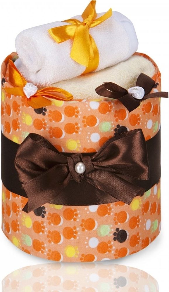 T-tomi Plenkový dort, small orange paws / oranžové tlapky - obrázek 1