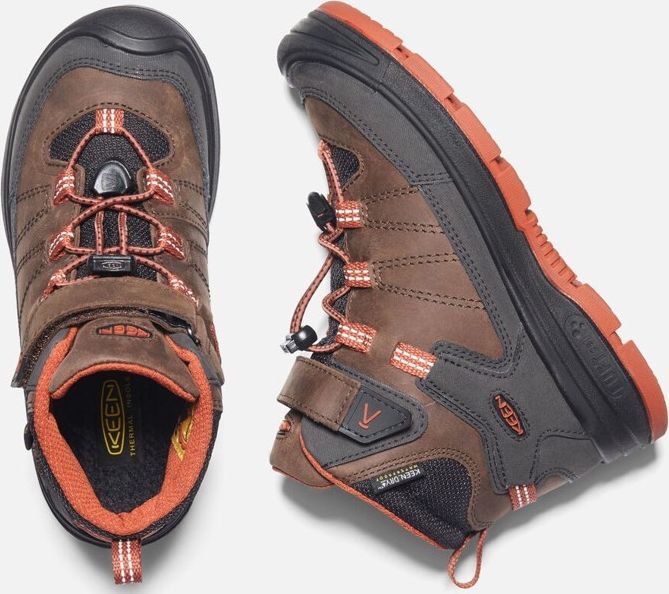 KEEN REDWOOD MID WP K coffee bean/pinc velikost: US11 - 29 EU - obrázek 5