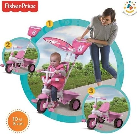 Smart-Trike SMART TRIKE tříkolka Fisher Price 146 Elite pink - obrázek 3