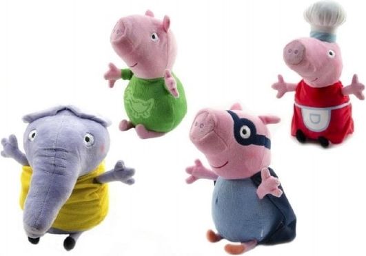 Prasátko Peppa plyšák Tom v zeleném 25 cm - obrázek 1
