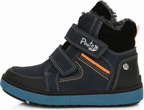 Ponte 20 chlapecká kožená zimní kotníčková obuv PV221-DA06-1-937 28 tmavě modrá - obrázek 1