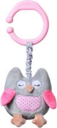 BabyOno Závěsná hračka s vibrací Owl Sophia - růžová - obrázek 1