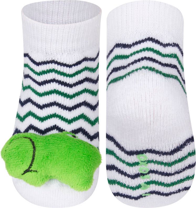 Ponožky s chrastítkem  SOXO, motiv žába Velikost: 0 - 6 měsíců - obrázek 1