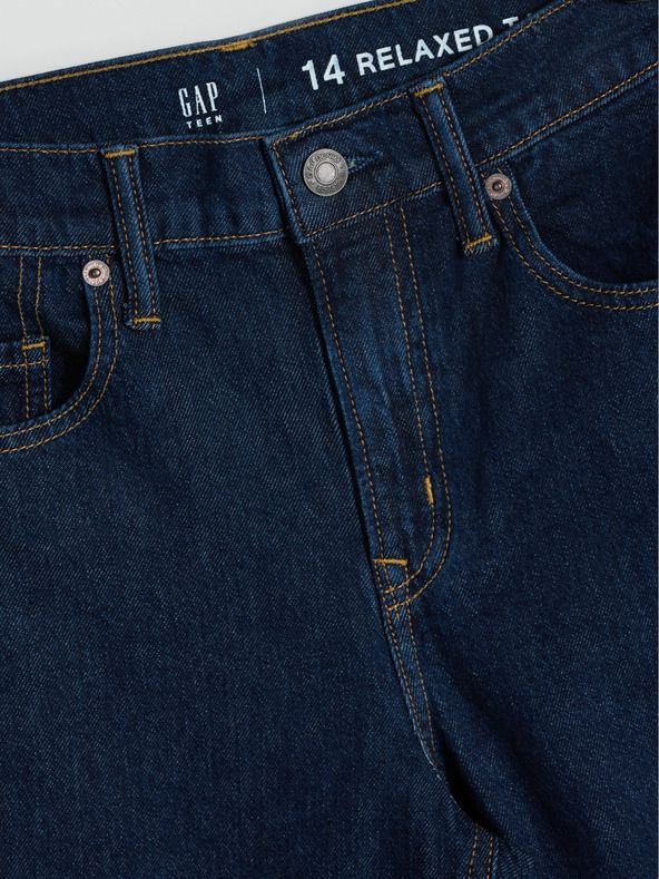 Relaxed Tapered Jeans dětské GAP | Černá | Chlapecké | 8 - obrázek 4