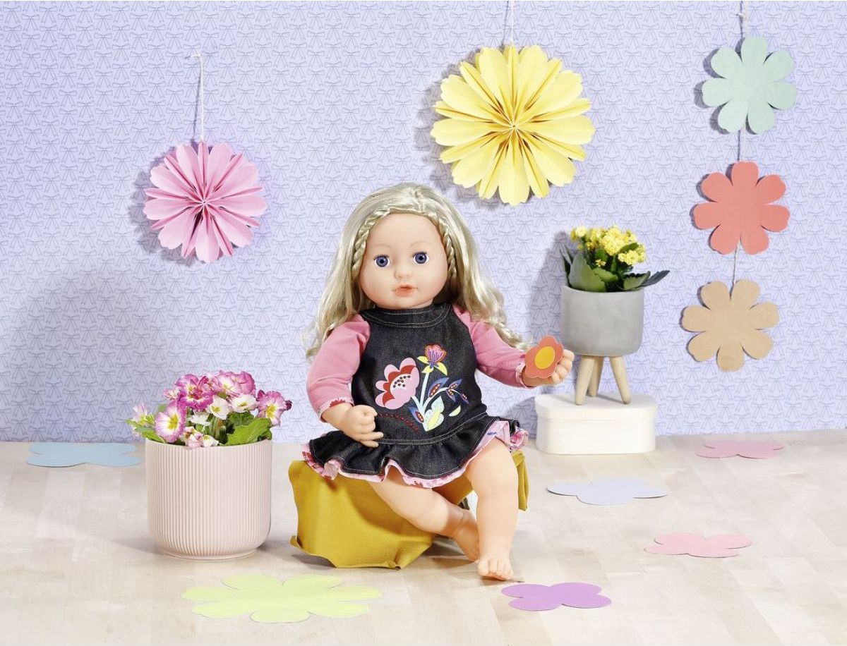 Dolly Moda Džínové šatičky 43 cm - obrázek 2
