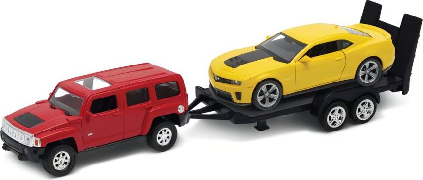 Welly Autovlek Hummer H3 + Chevrolet Camaro ZL1 1:34 - obrázek 2