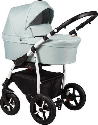 Kočárek Baby Merc Q9 2021 dvojkombinace bílý rám Q9/198C - obrázek 1