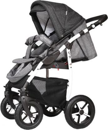 Kočárek Baby Merc Q9 2021 dvojkombinace bílý rám Q9/199C - obrázek 2