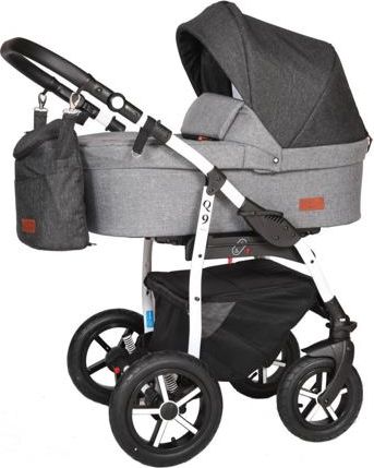 Kočárek Baby Merc Q9 2021 dvojkombinace bílý rám Q9/199C - obrázek 4