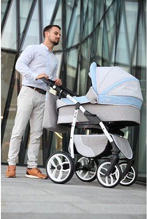 Kočárek Baby Merc Q9 2021 dvojkombinace bílý rám Q9/199C - obrázek 13