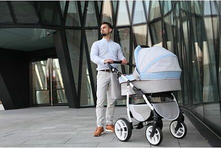 Kočárek Baby Merc Q9 2021 dvojkombinace bílý rám Q9/199C - obrázek 14