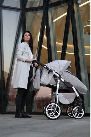 Kočárek Baby Merc Q9 2021 dvojkombinace bílý rám Q9/199C - obrázek 16