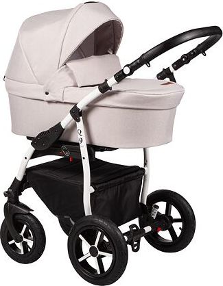 Kočárek Baby Merc Q9 2019 trojkombinace bílý rám s autosedačkou Q9/197C - obrázek 1