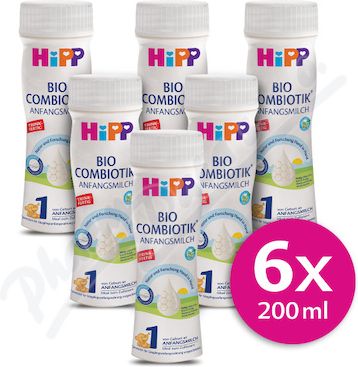 HiPP MLÉKO TEKUTÉ HiPP 1 BIO Combiotik 6x200ml - obrázek 1