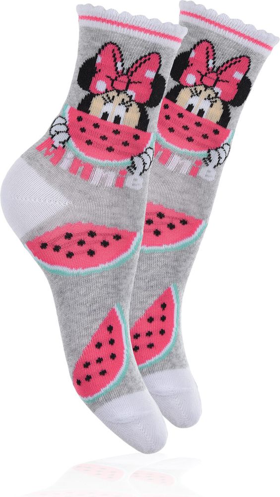 Dívčí ponožky DISNEY MINNIE FRUIT PACK 2 Velikost: 23-26 - obrázek 3