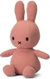 Hollywood Plyšový zajíček hnedo-ružový - mušelín - Miffy - 23 cm - obrázek 1