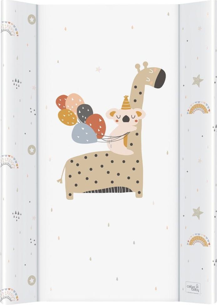 Ceba Baby Podložka přebalovací 2-hranná s pevnou deskou (50x70) Comfort Giraffe - obrázek 1