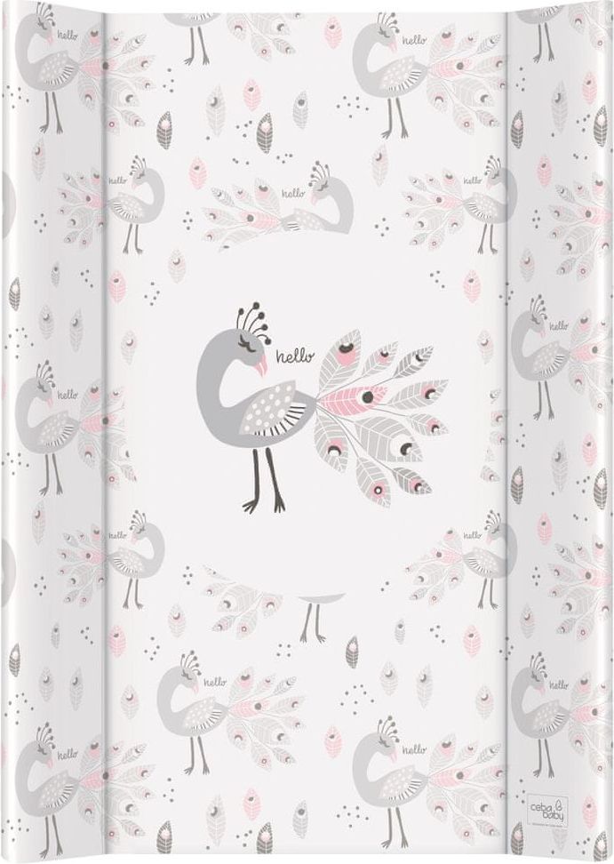 Ceba Baby Podložka přebalovací 2-hranná s pevnou deskou (50x70) Comfort Lolly Polly Love 2 - obrázek 1