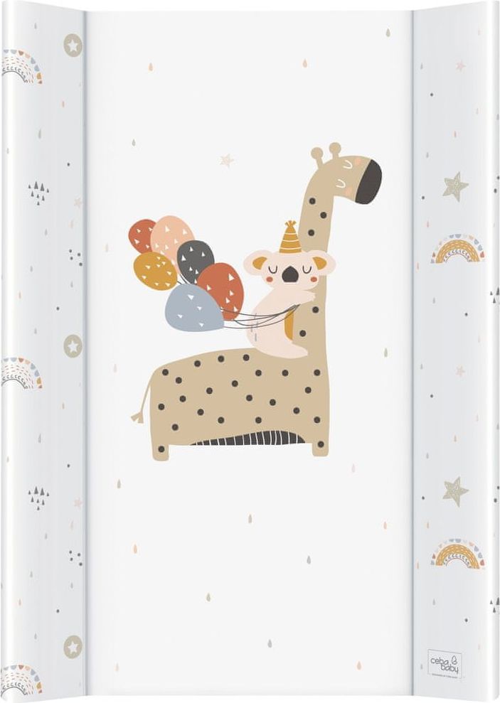 Ceba Baby Podložka přebalovací 2-hranná s pevnou deskou (50x80) Comfort Giraffe - obrázek 1