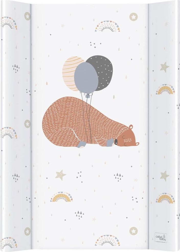 Ceba Baby Podložka přebalovací 2-hranná s pevnou deskou (50x80) Comfort Big Bear - obrázek 1