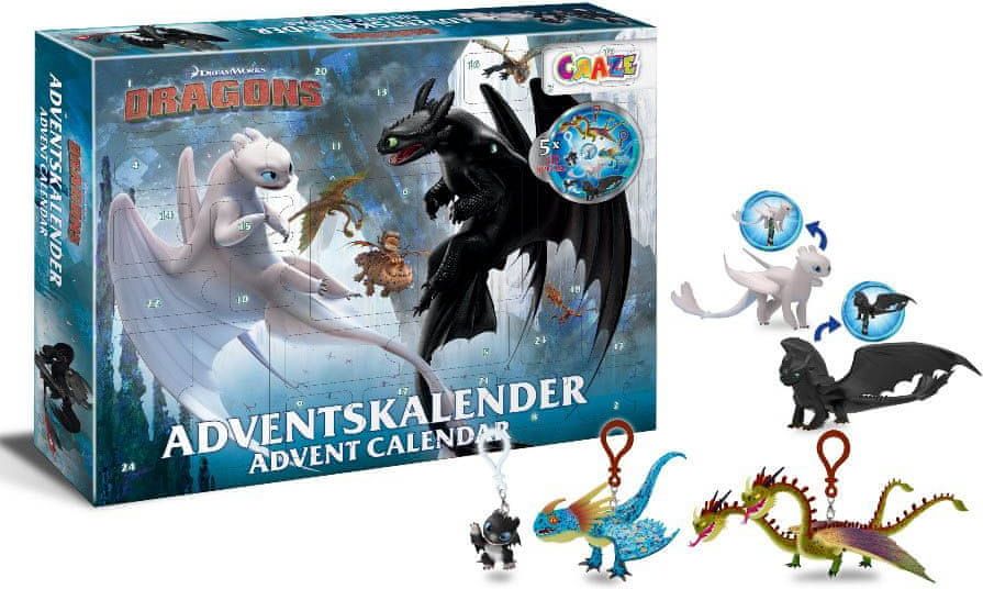 Craze Adventní kalendář Jak vycvičit draka - figurky, samolepky a další doplňky - obrázek 1