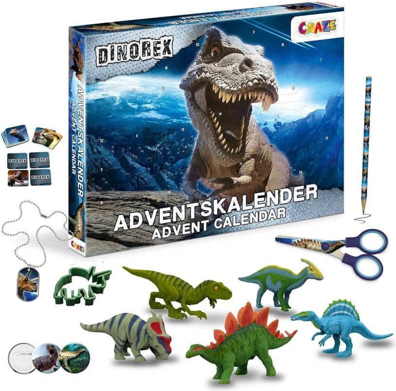 Craze Adventní kalendář Dinosauři Jurský park - figurky, samolepky a doplňky - obrázek 1