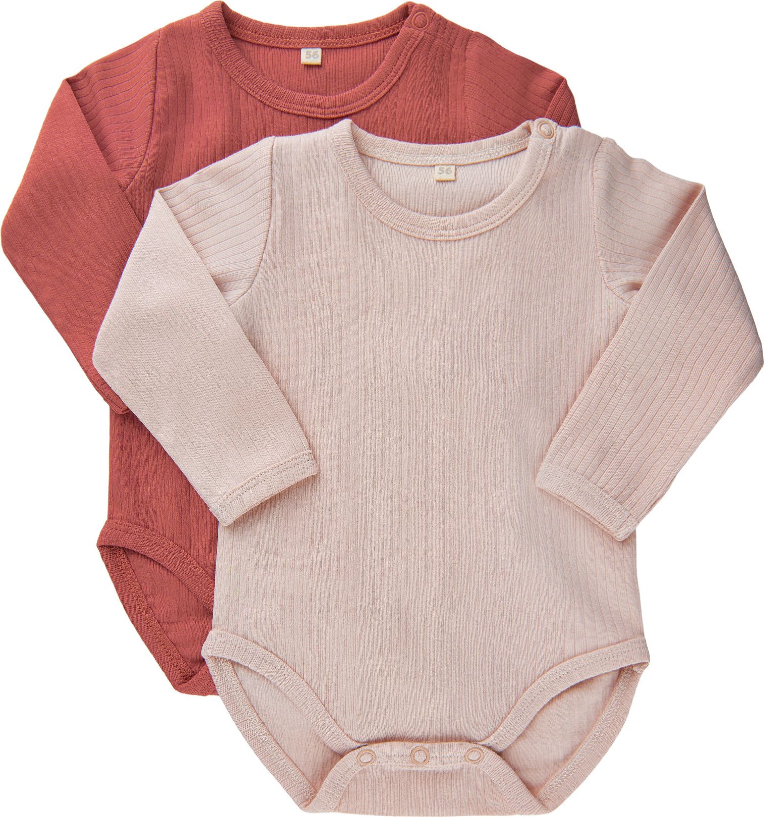 Minymo 2ks kojenecké body s dlouhým rukávem 5756 - 411 Velikost: 50 - obrázek 1