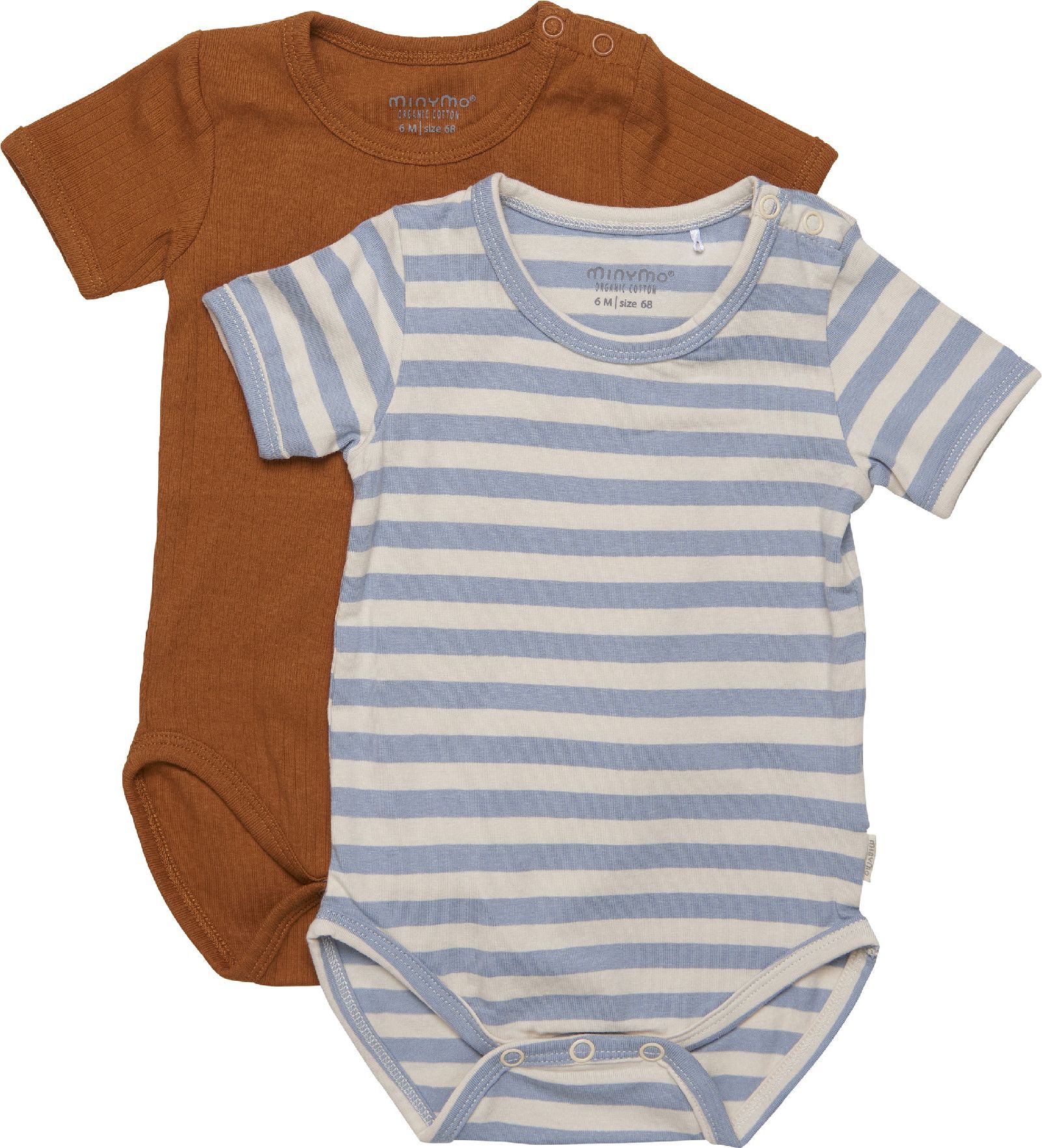 Minymo 2ks kojenecké body s krátkým rukávem  5753 - 742 Velikost: 50 - obrázek 1