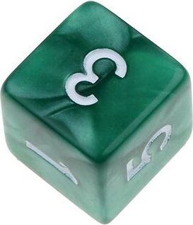TLAMA games Hrací kostka šestistěnná perleťová Varianta: Zelenozlatá d6 - obrázek 7