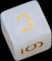 TLAMA games Hrací kostka šestistěnná perleťová Varianta: Zelenozlatá d6 - obrázek 10