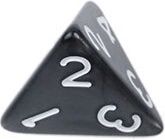 TLAMA games Hrací kostka čtyřstěnná perleťová Varianta: Černá d4 - obrázek 1