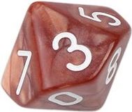 TLAMA games Hrací kostka desetistěnná perleťová Varianta: Modrá d10 - obrázek 4