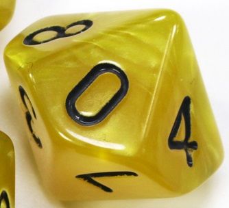 TLAMA games Hrací kostka desetistěnná perleťová Varianta: Zelená d10 - obrázek 11