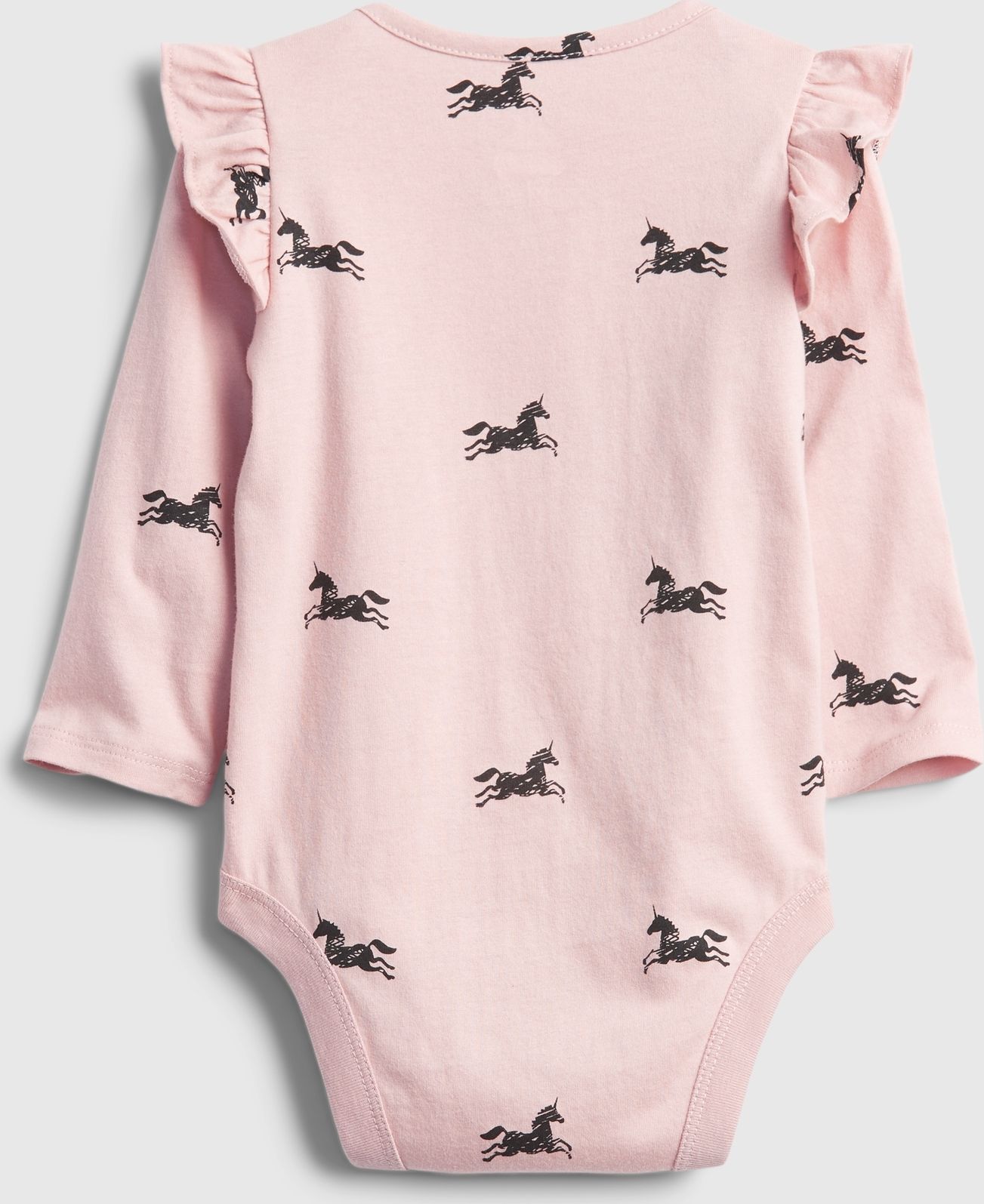 Dívky - Baby body jednorožec Růžová - 80-86 - obrázek 2