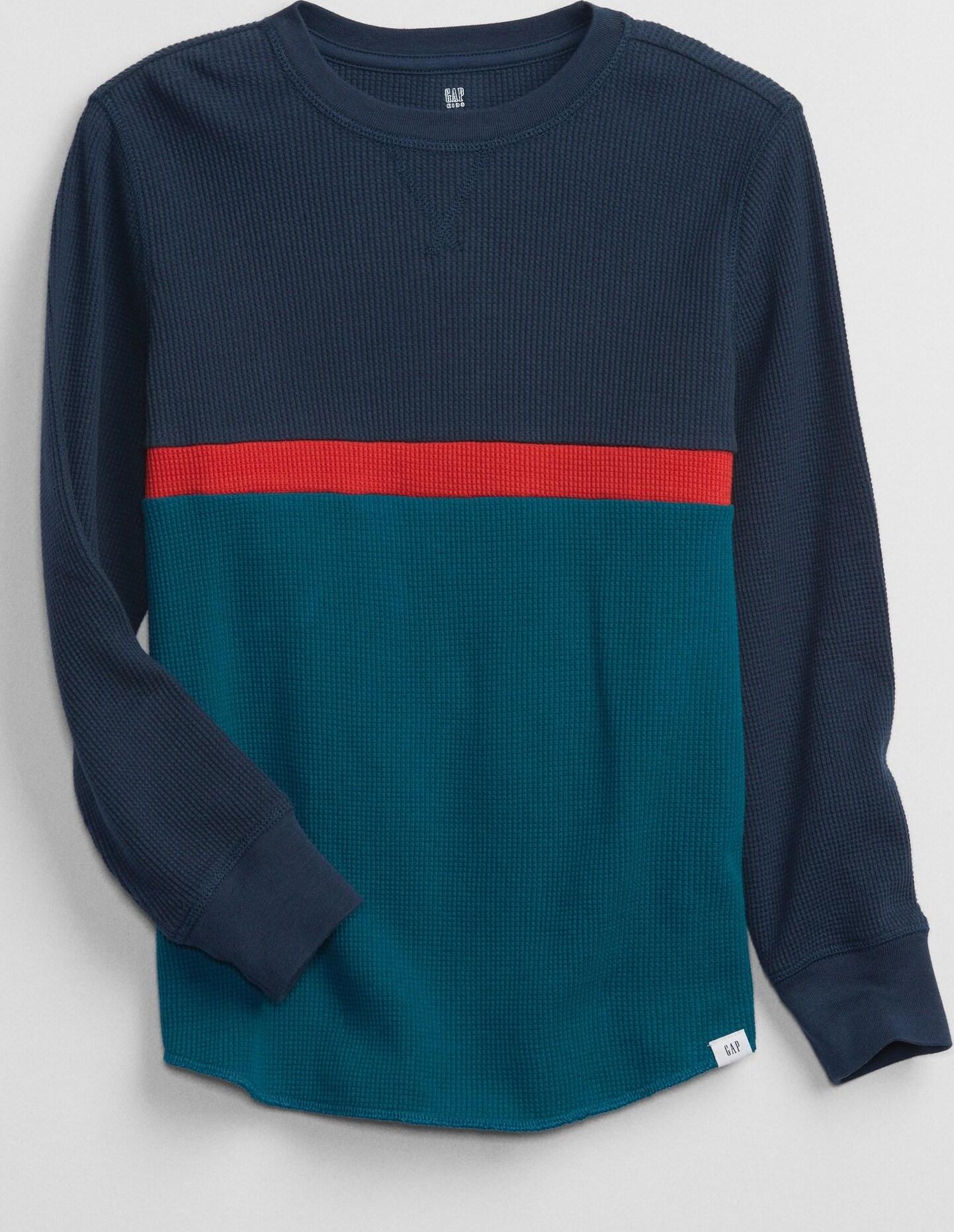 Chlapci - Dětské tričko long sleeve thermal Modrá - 98-110 - obrázek 1