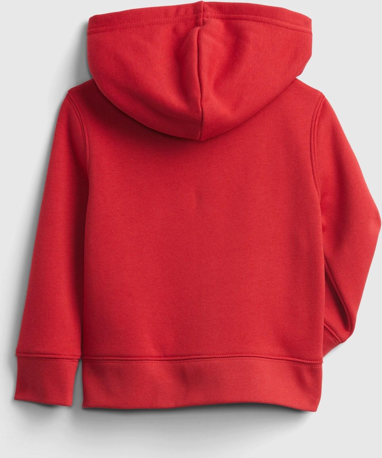 Chlapci - Dětská mikina GAP logo zip hoodie Červená - 92 - obrázek 2