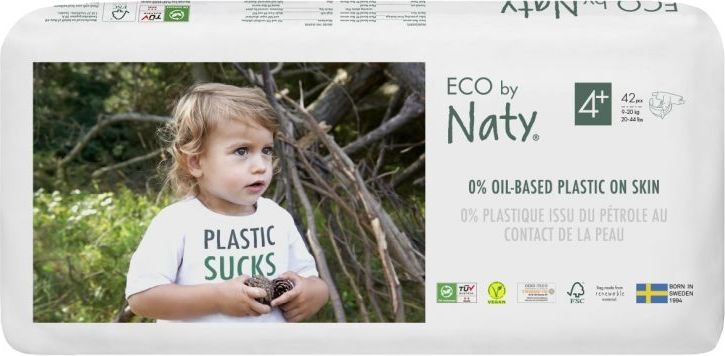 2x ECO BY NATY 4+ Maxi+, 42 ks (9-20 kg) ECONOMY PACK - jednorázové pleny - obrázek 2