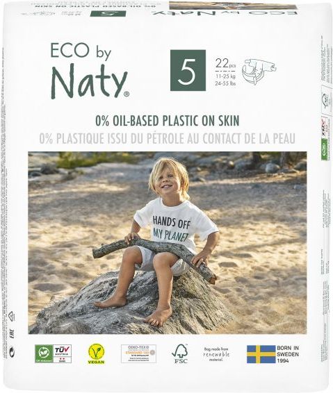 3x ECO BY NATY 5 Junior, 22 ks (11-25 kg) - jednorázové pleny - obrázek 2