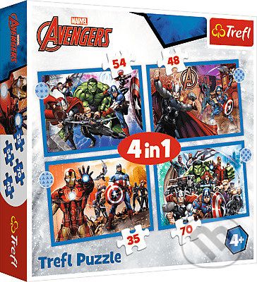 Odvážni Avengeri / Disney Marvel The Avengers 4v1 - Trefl - obrázek 1