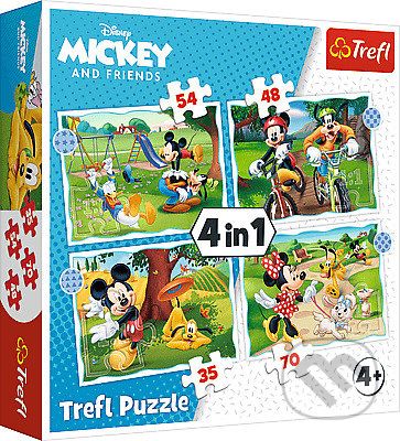 Mickeyho pekný deň / Disney Standard Characters 4v1 - Trefl - obrázek 1